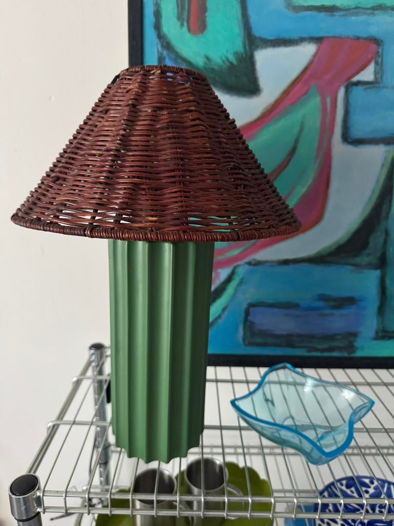 Lamp met vintage kap
