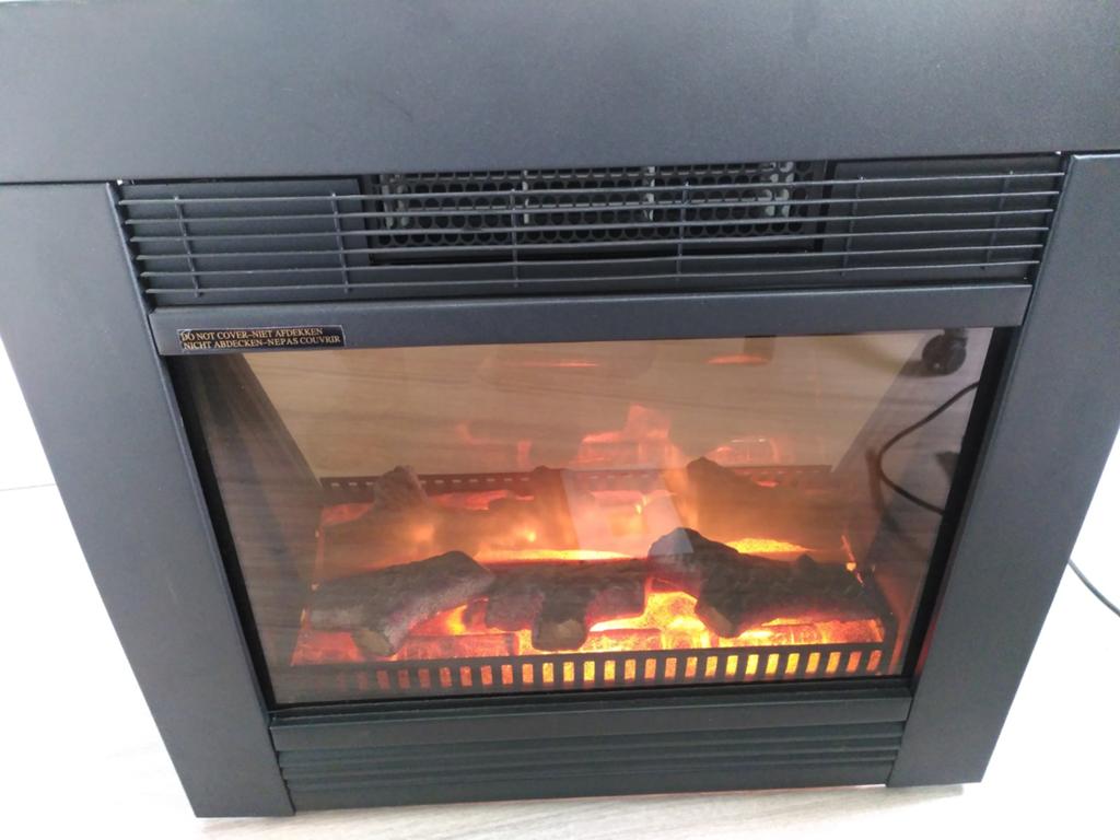 AJ-55 Chicago Classic Fire, 2 standen, thermostaat, inbouw, Ophalen, Zo goed als nieuw, Inbouwhaard, Elektrische haard