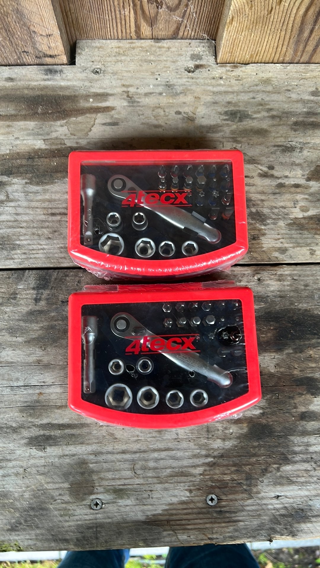 4tecx 26-delige bitset met ratel en doppen 2 STUKS, Motoren, Tuning en Styling, Verzenden