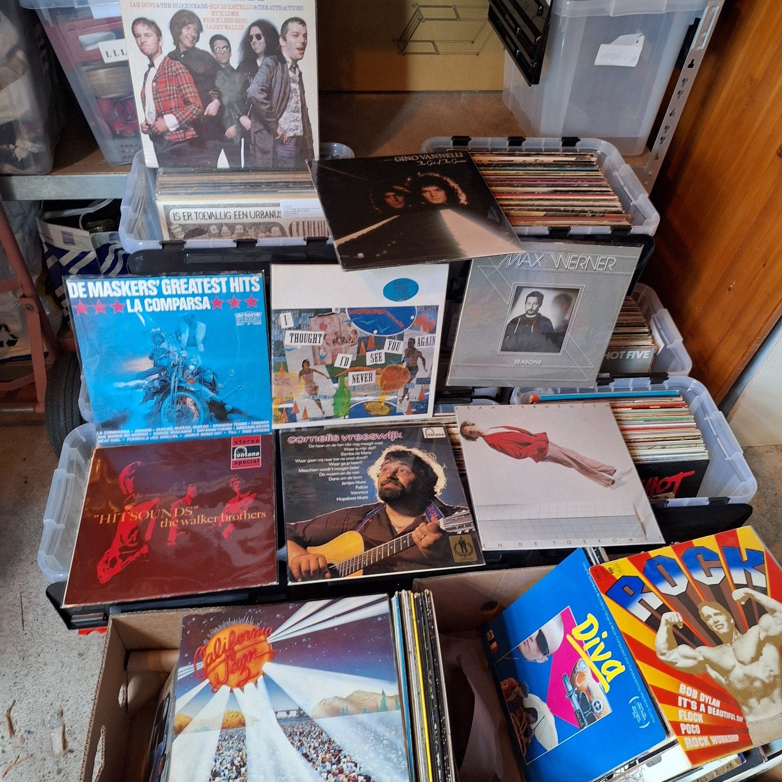 Grote partij lp's en cd's, Ophalen, Gebruikt, 12 inch