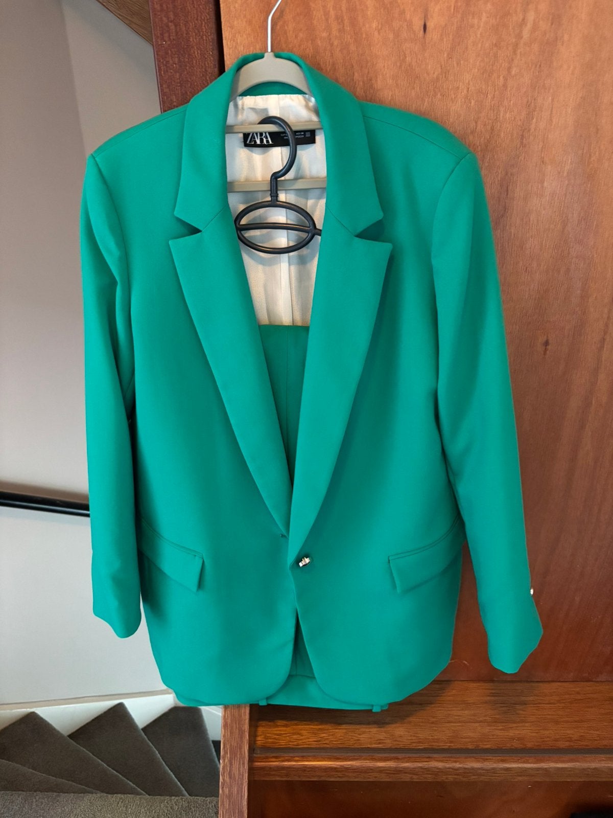 Zara pak groen maat L (xl), Ophalen of Verzenden, Zo goed als nieuw, Maat 46/48 (XL) of groter, Groen