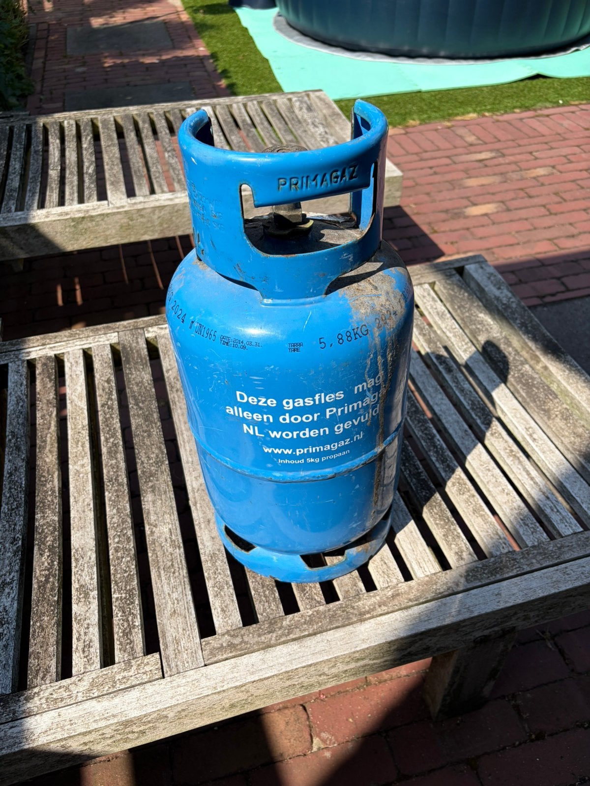 Te koop gebruikte Primagaz gasfles voor propaan 5,88 kg, Ophalen, Gebruikt