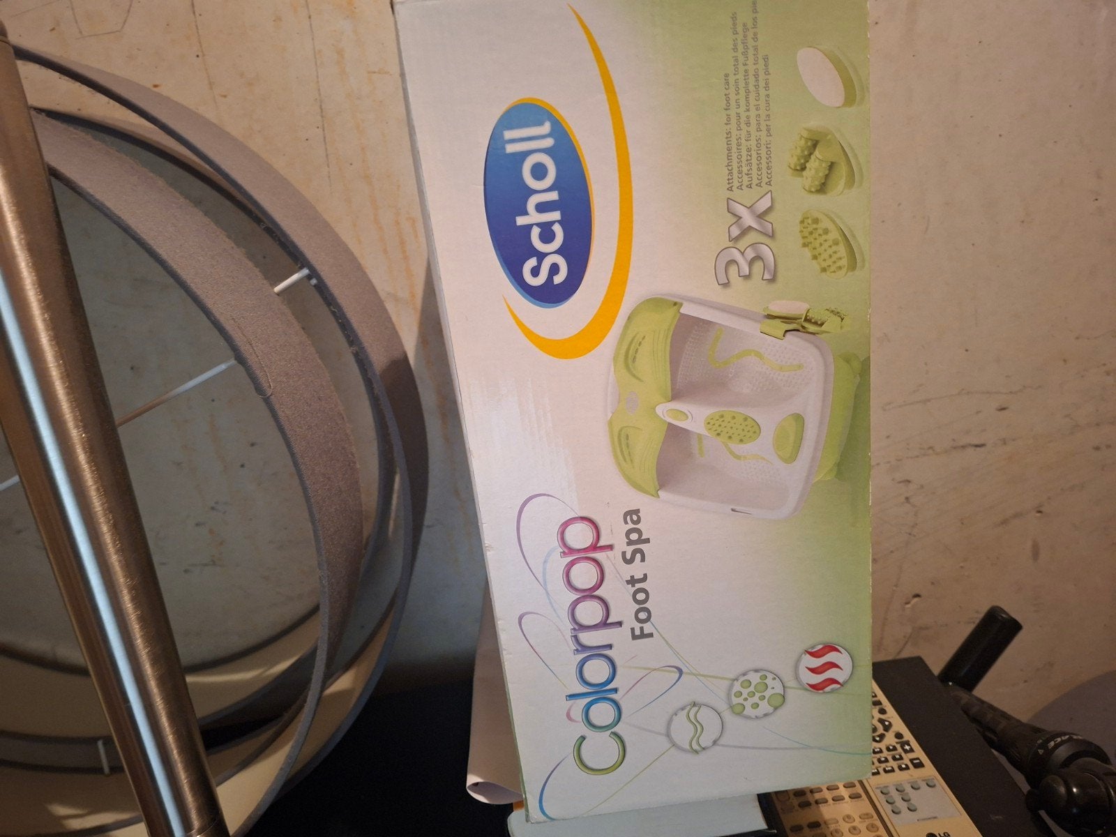 Scholl Colorpop Foot Spa - Voetenbad met 3 opzetstukken, Ophalen of Verzenden, Nieuw, Hand- en Voetverzorging