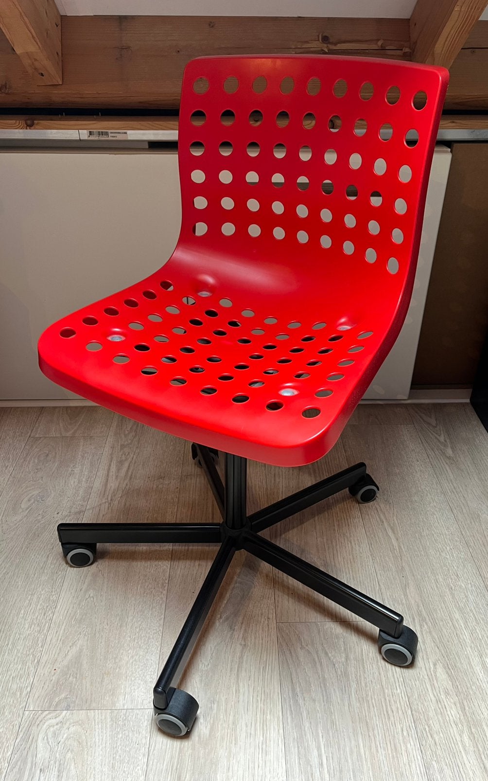 Rode bureaustoel, Ophalen, Gebruikt, Bureaustoel, Rood