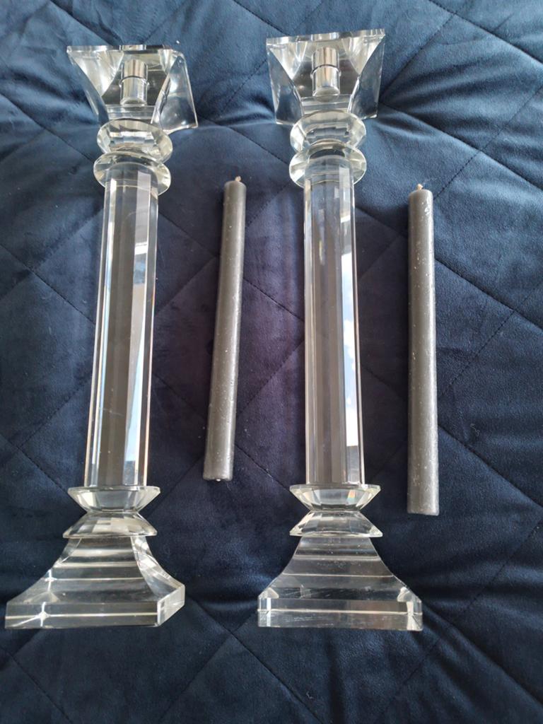 Glazen kandelaren, Ophalen, Glas