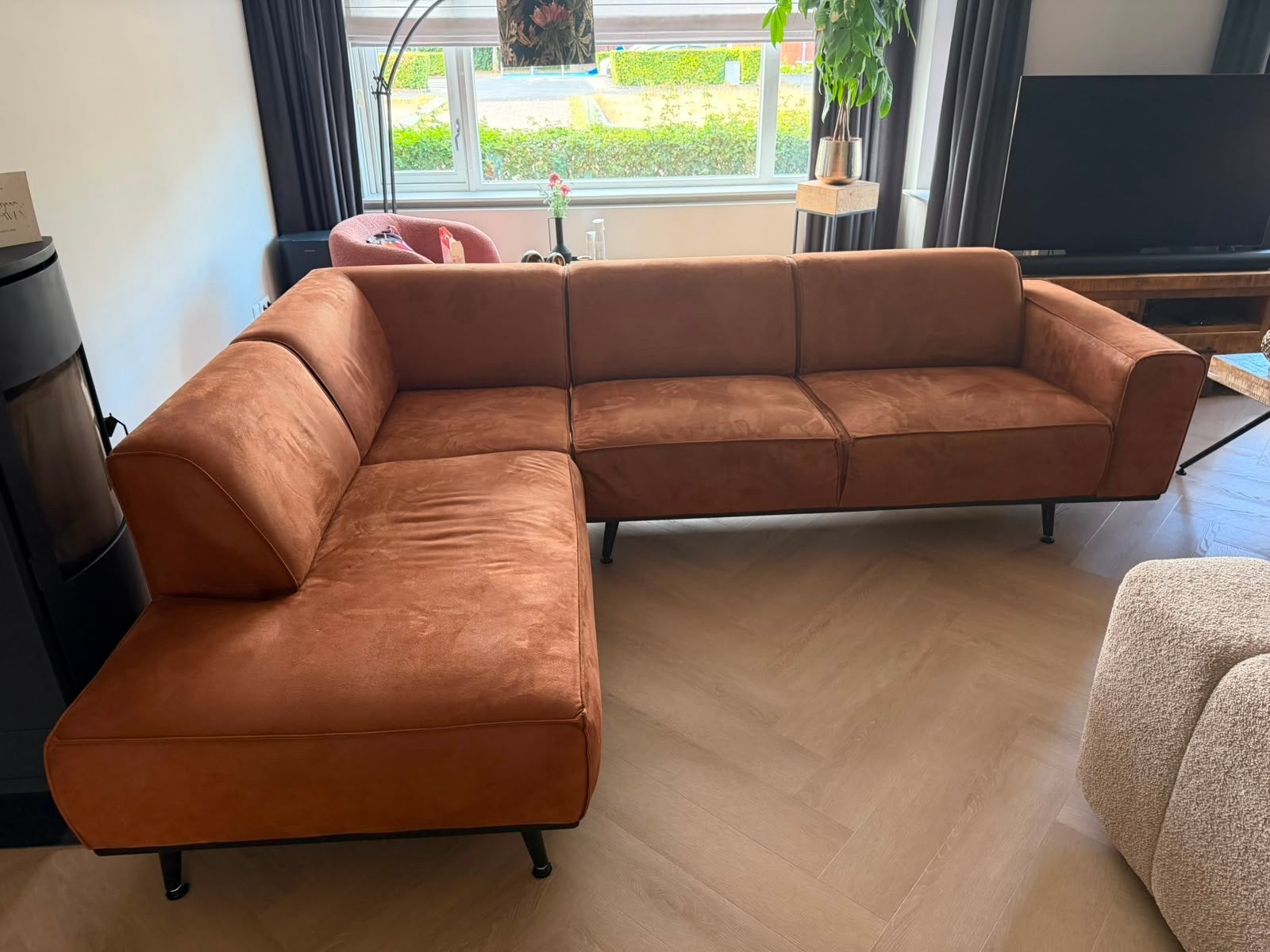 Te koop: BePureHome Statement Hoekbank, Huis en Inrichting, Banken | Bankstellen, Ophalen, 250 tot 300 cm, Gebruikt, Hoekbank