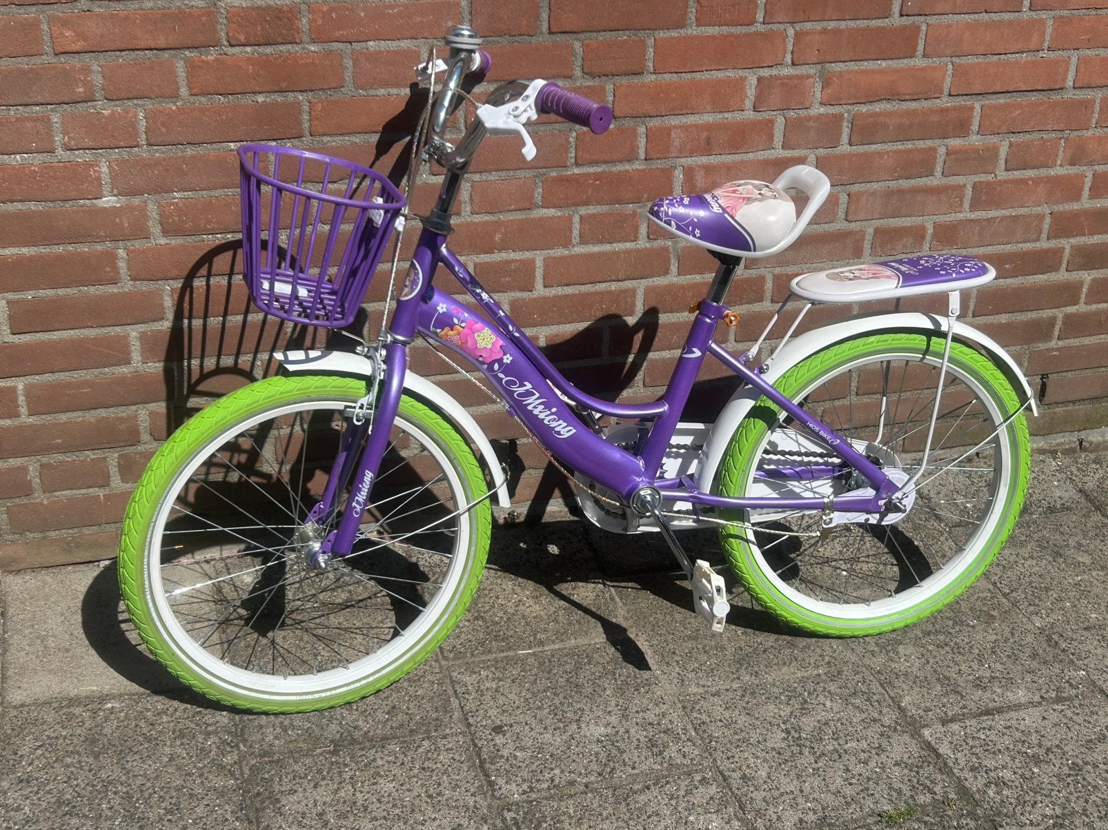 20 inch meisjesfiets - Zo goed als nieuw met nieuwe onderdel, Ophalen, Velgrem, Versnellingen, Nieuw