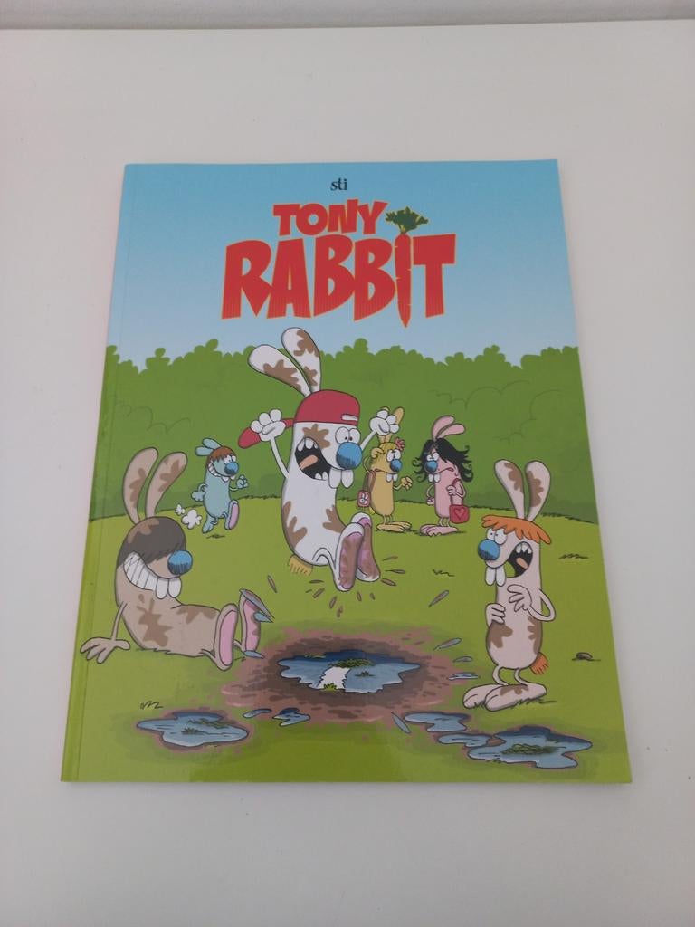 De Rabbits - Dubbelzijdige strip - Tony Rabbit Ronan Rabbit, Eén stripboek, Ophalen of Verzenden, Zo goed als nieuw