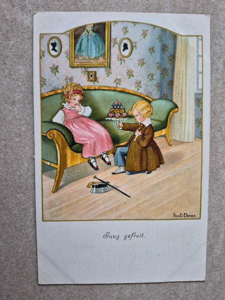 Pauli Ebner kinderkaart nr. 12, Ophalen of Verzenden, Voor 1920, Ongelopen, Kinderen