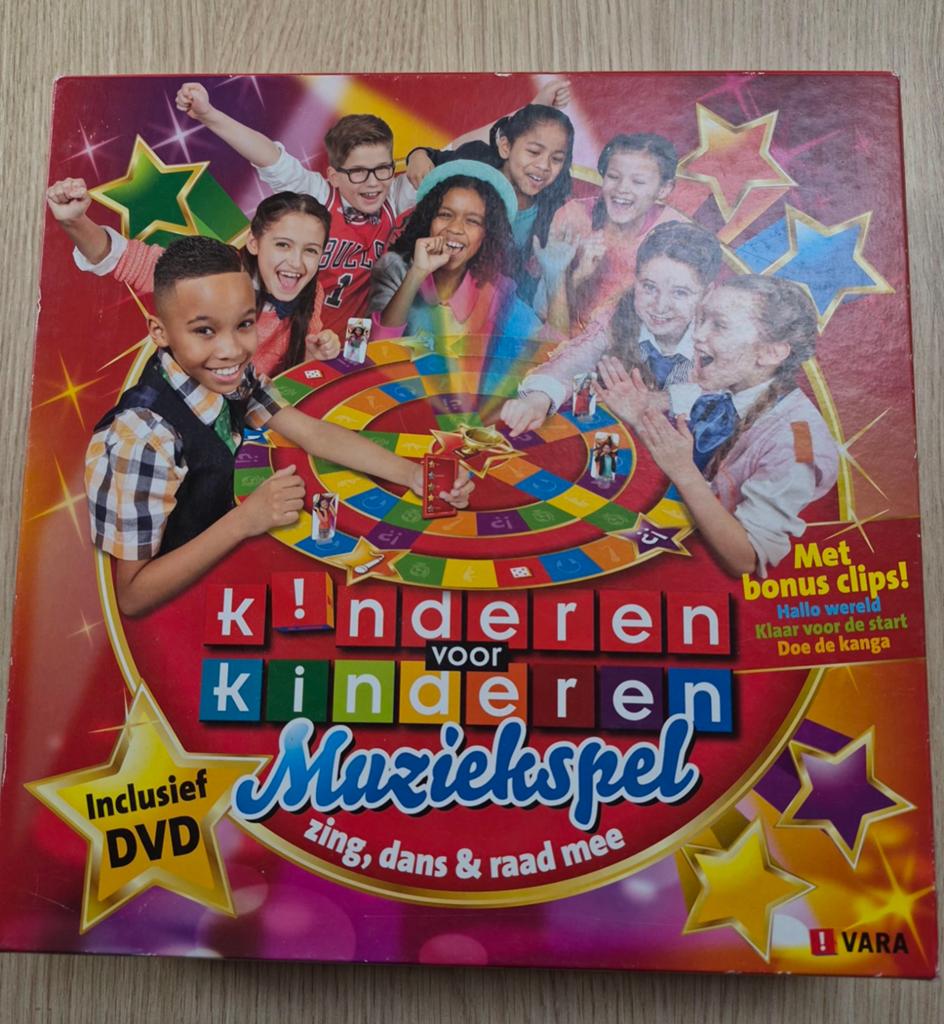 Kinderen voor Kinderen Muziekspel met DVD, Hobby en Vrije tijd, Gezelschapsspellen | Bordspellen, Vijf spelers of meer, Ophalen of Verzenden