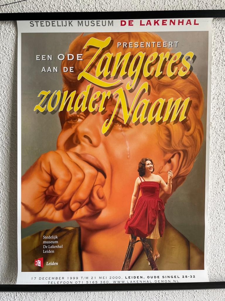 Poster ‘’ Zangeres zonder Naam ‘’ 50x70 cm, Verzamelen, Ophalen of Verzenden, Nieuw, Poster, Artwork of Schilderij