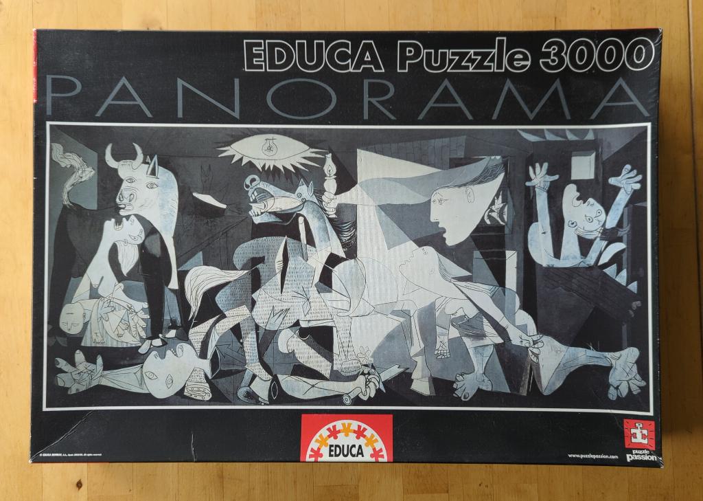Puzzel Educa Panorama, 11502 Guernica Pablo Picasso (3000), Ophalen of Verzenden, Meer dan 1500 stukjes, Gebruikt, Legpuzzel