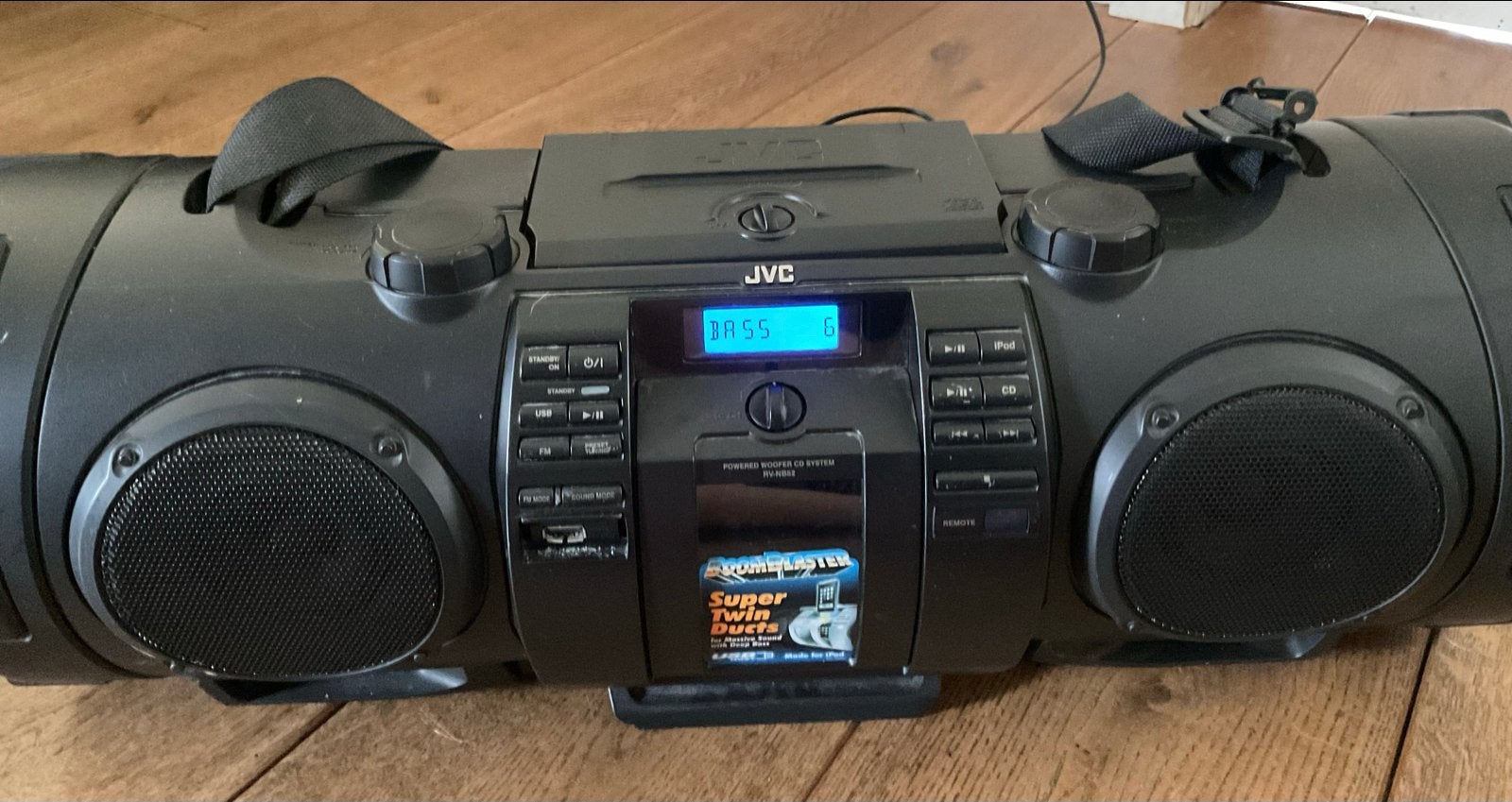 JVC RV-NB52B Boomblaster met CD-speler en krachtig geluid, Audio, Tv en Foto, Radio's, Ophalen, Gebruikt, Radio, Met cd-speler