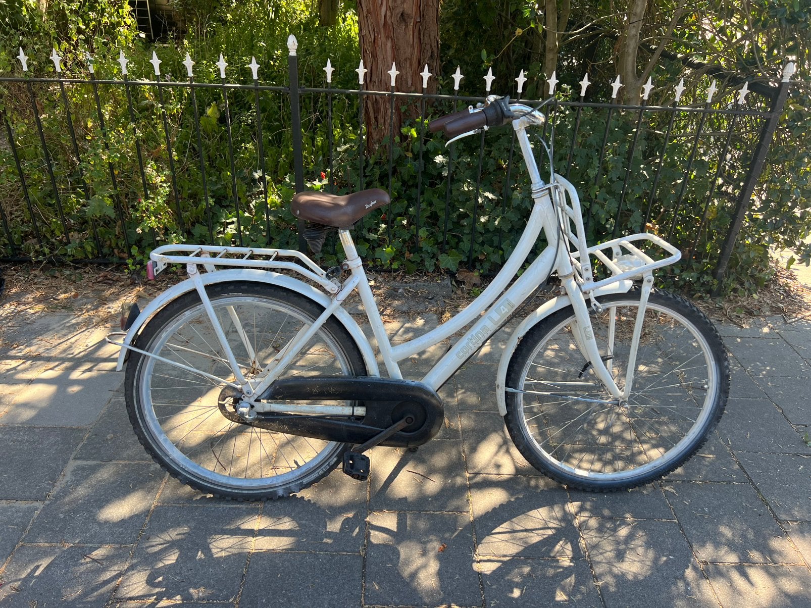 Ladies Cortina Transporter bike small frame with Handbrakes!, (Extra) lage instap, 47 tot 50 cm, Zo goed als nieuw, Schijfrem