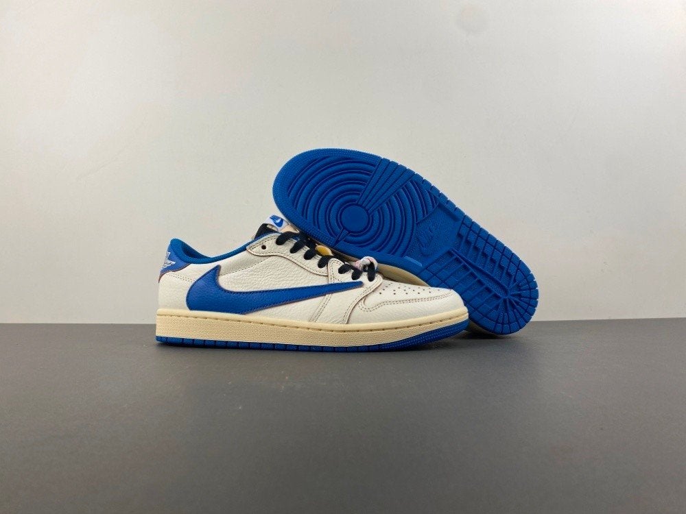 Nike Air Jordan 1 Low x Travis Scott x Fragment, Wit, Nike, Nieuw, Ophalen of Verzenden