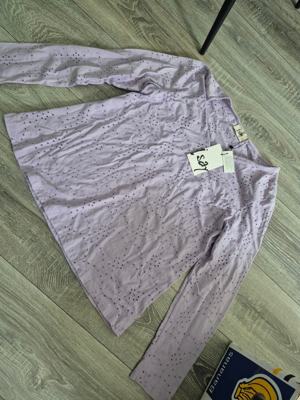 Isay Lila Top met Lange Mouwen - Maat M, Maat 38/40 (M), Isay, Paars, Nieuw