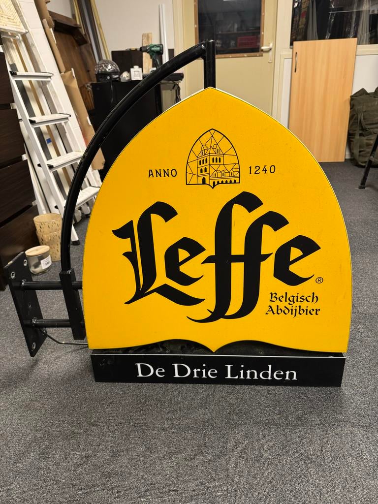 Dubbelzijdige Leffe lichtbak - Nieuwste type, Ophalen, Zo goed als nieuw, Lichtbak of (neon) lamp