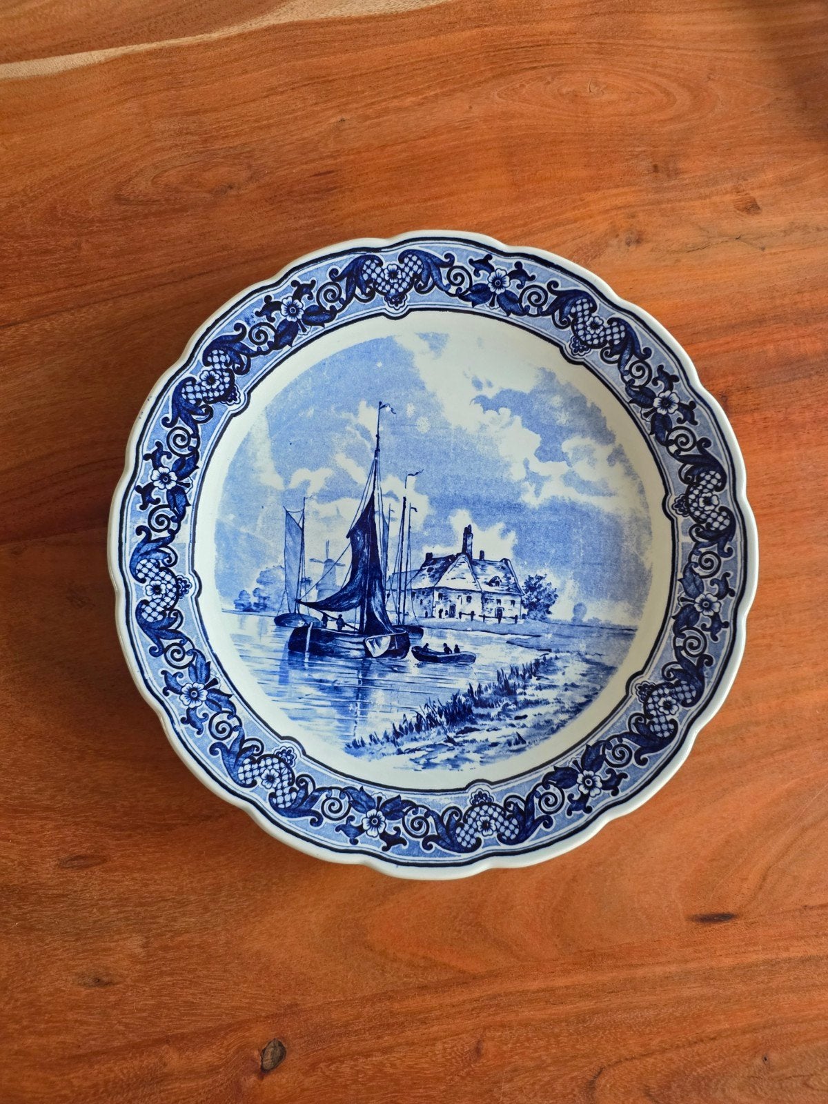 Delfts blauw bord, Antiek en Kunst, Ophalen