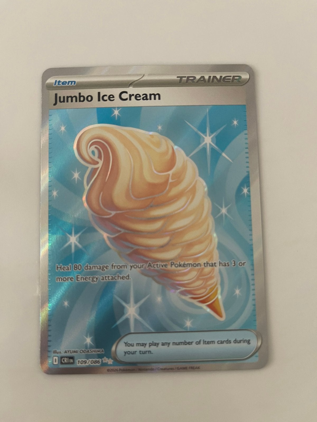 Pokemon Jumbo Ice Cream, Hobby en Vrije tijd, Verzamelkaartspellen | Pokémon, Ophalen, Zo goed als nieuw