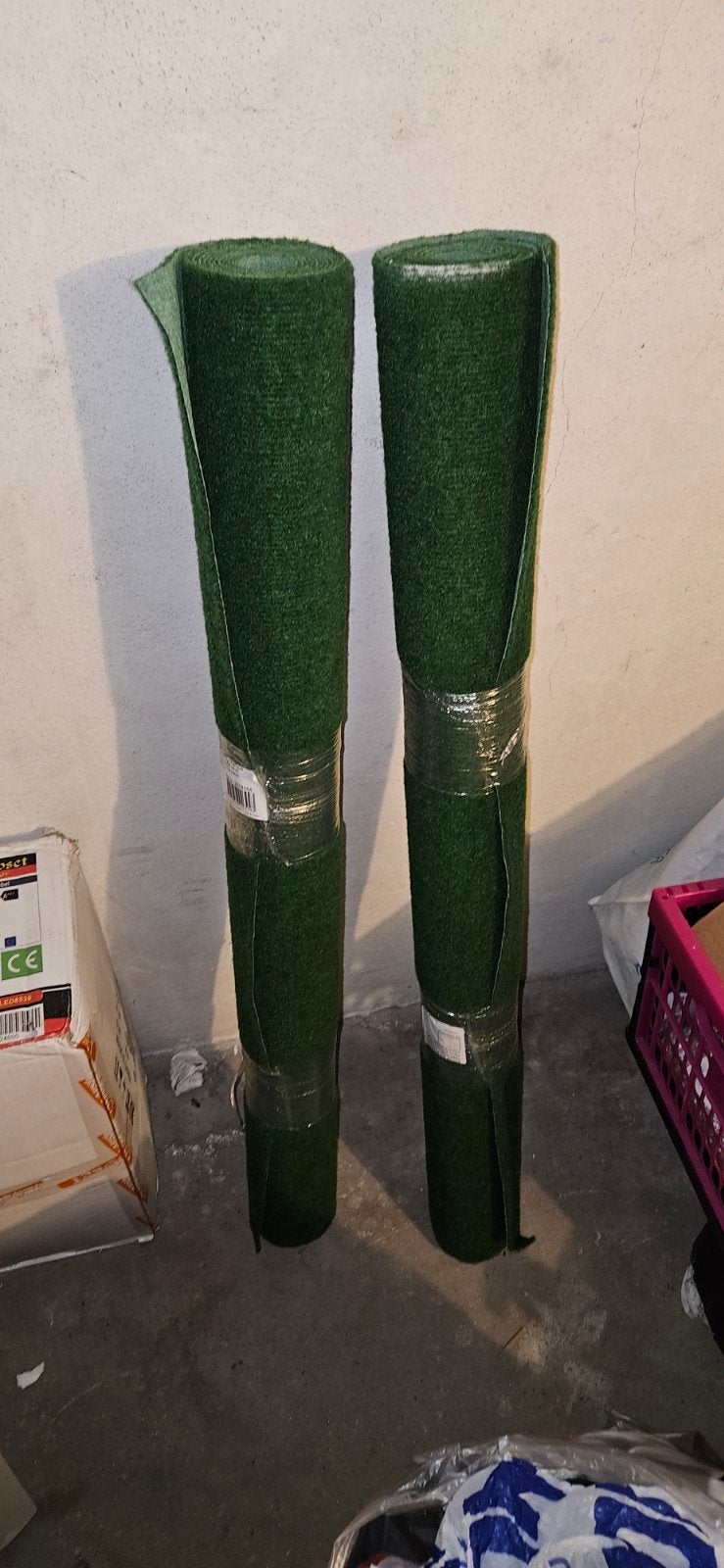 Twee nieuwe rollen grasmatten, Ophalen, Nieuw, Minder dan 10 m², Gras