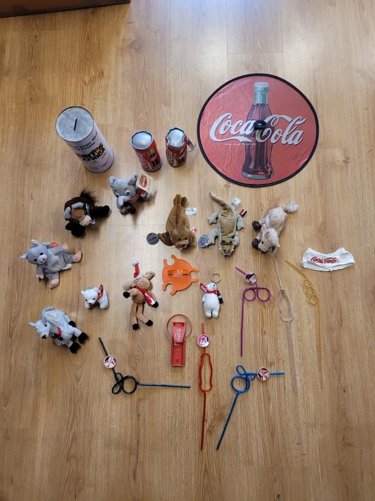 Coca-Cola verzameling: knuffels, rietjes en meer, Ophalen of Verzenden, Gebruikt