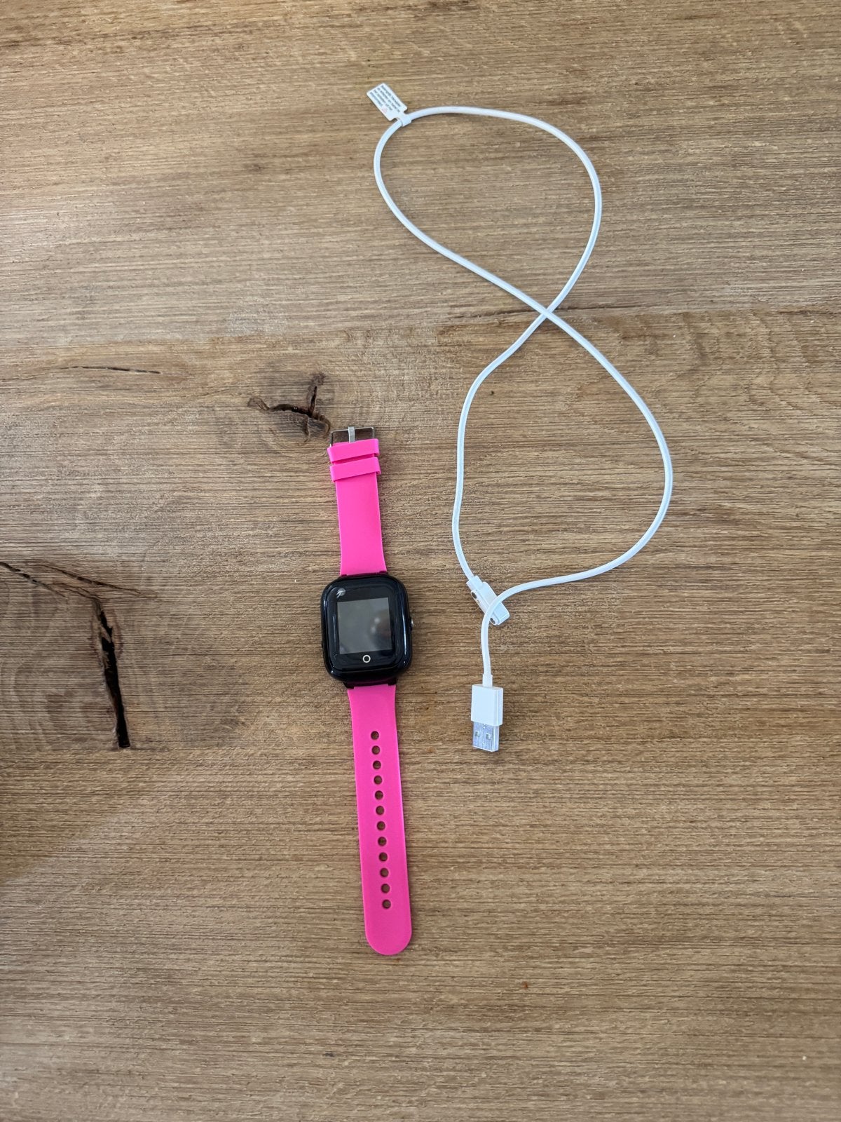 One2track Neo horloge met roze en zwarte bandje., Sieraden, Tassen en Uiterlijk, Horloges | Kinderen, Ophalen, Gebruikt, Roze