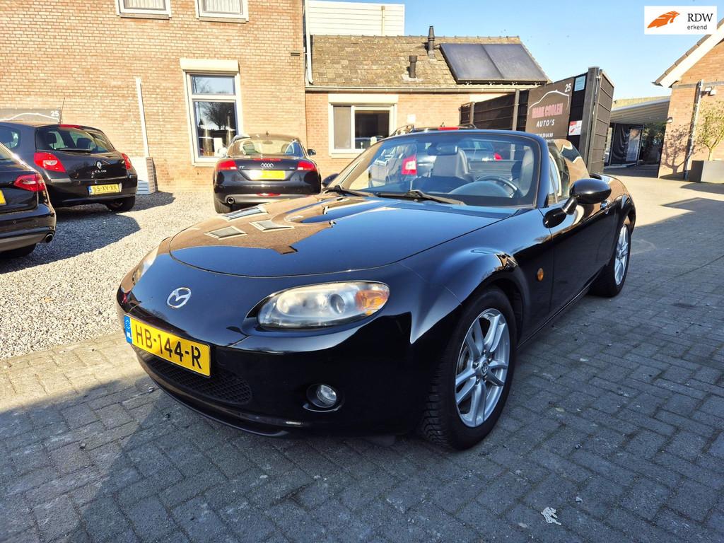 Mazda MX-5 1.8 Exclusive Cabrio softtop Nw Apk 07-06-2027, Auto's, 127 pk, Gebruikt, Zwart, 4 cilinders