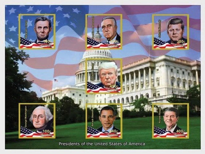 Curacao 468 postfris Amerikaanse presidenten 2020, Ophalen of Verzenden, Postfris