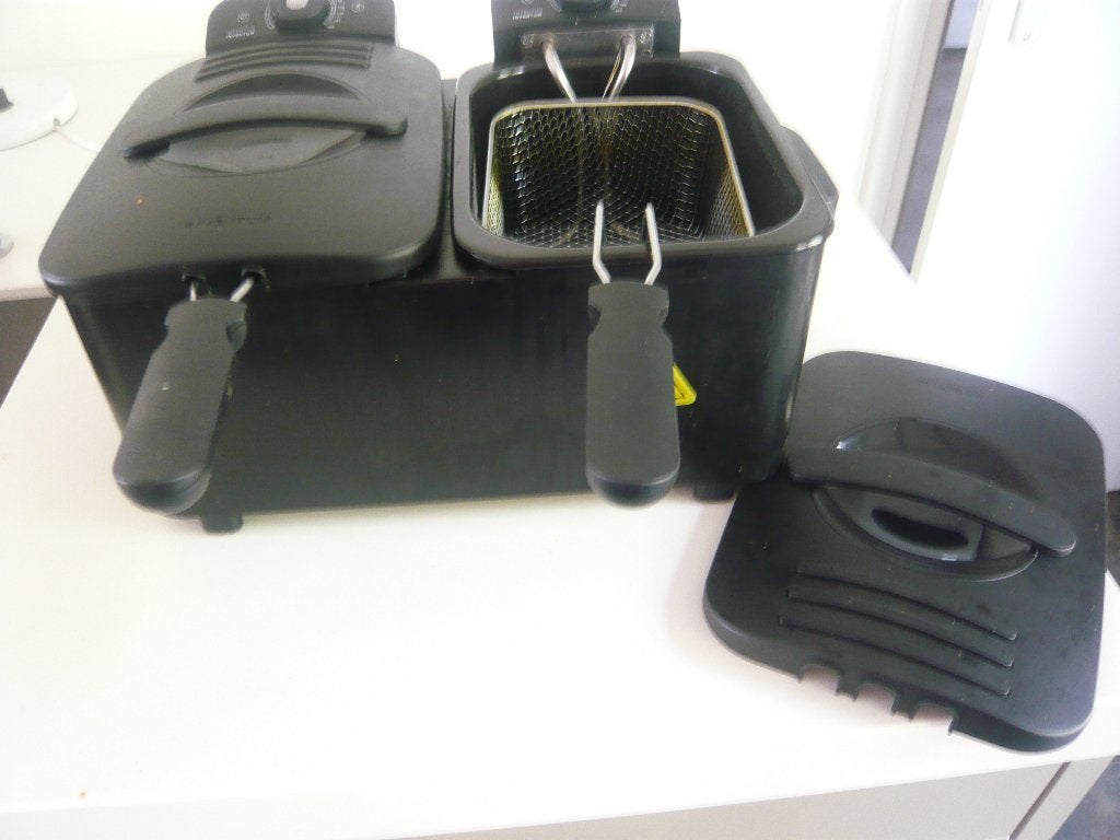 frituurpan  DUO Inventum, Witgoed en Apparatuur, Frituurpannen, 3 tot 4 liter, Ophalen of Verzenden, Zo goed als nieuw, Duo-friteuse
