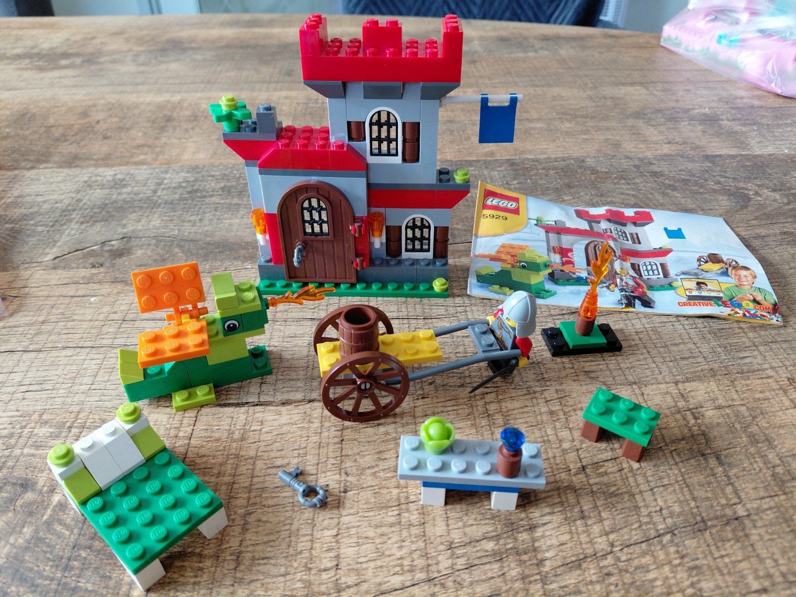 Lego Creator Kasteel met draak en ridder (5929), Compleet, Gebruikt, Lego, Ophalen of Verzenden