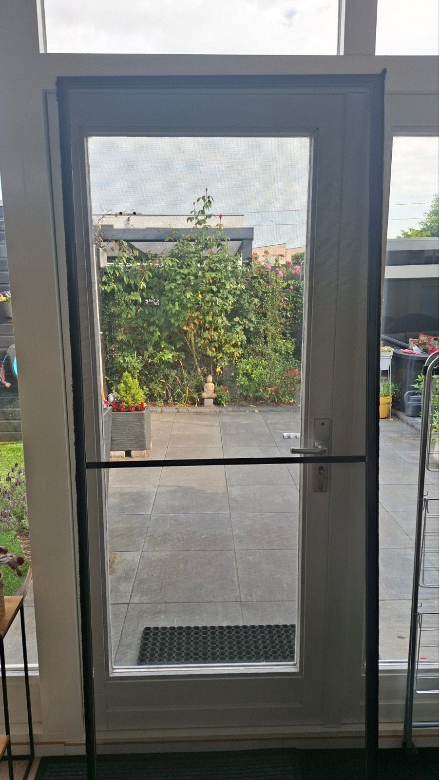 Mooie bijna niet gebruikte in/opzet hor 90 cm bij 220 cm, Doe-het-zelf en Verbouw, Deuren en Horren, Ophalen, Zo goed als nieuw