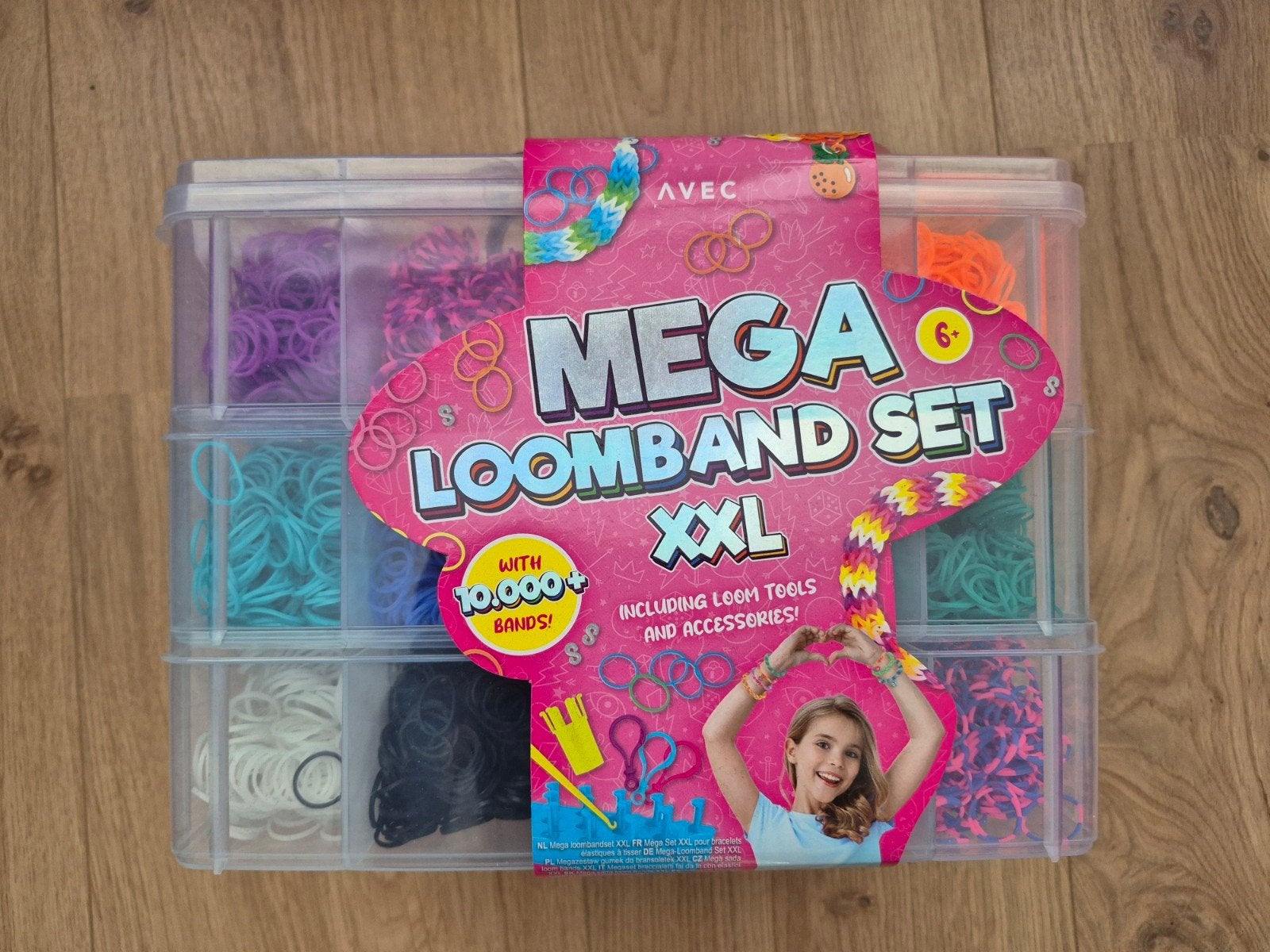 Doos met nieuwe loom elastiekjes - Mega Loom Band Set X, Nieuw, Meerkleurig, Ophalen of Verzenden, Rubber