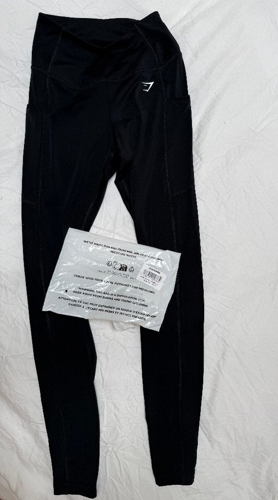 Nieuwe sportbroek/sportlegging van Gymshark, Zwart, Nieuw, Ophalen of Verzenden, Fitness of Aerobics
