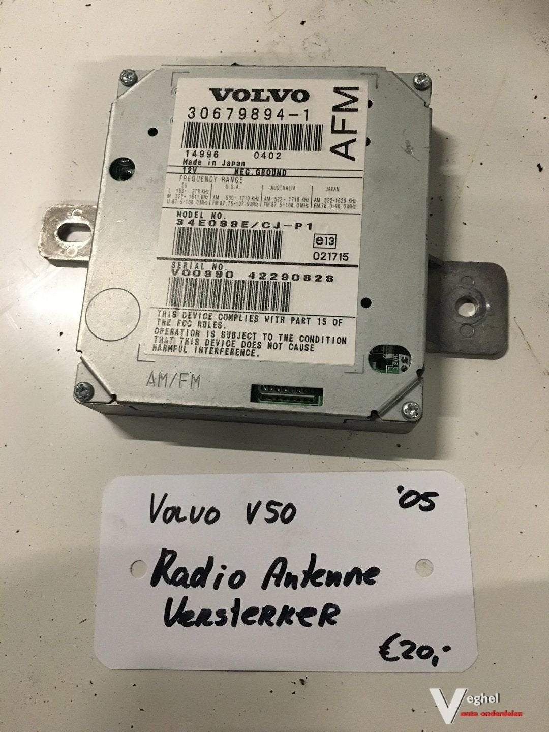 Volvo V50 2005 1.8  Radio Antenne versterker, Ophalen of Verzenden, -, -, -