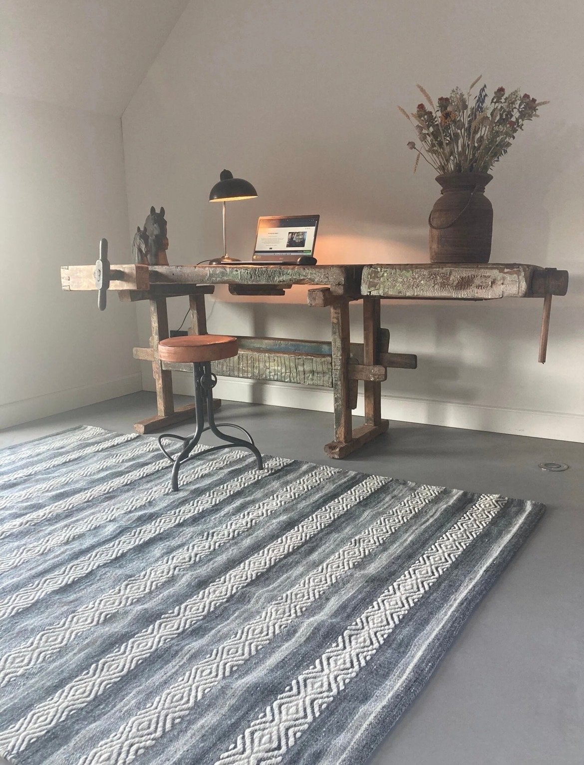 Nieuw By-Boo Vloerkleed Carpet Mono Anthracite 160x230 cm, Huis en Inrichting, Ophalen, 150 tot 200 cm, Grijs, Rechthoekig