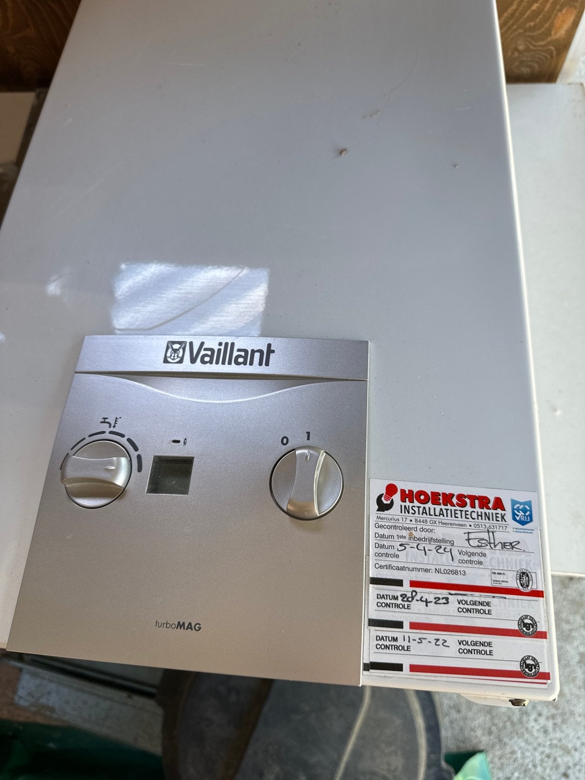 Vaillant turboMAG Gasdoorstroomgeiser - Zo goed als nieuw, Ophalen, Cv-ketel of Combi-ketel, Minder dan 60 cm, Zo goed als nieuw