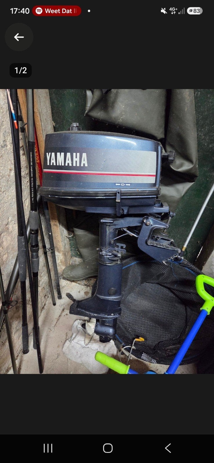 yamaha 2takt buitenboordmotor, Ophalen, Gebruikt