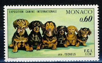 Monaco 1219 Honden 1976 postfris, Ophalen of Verzenden, Postfris