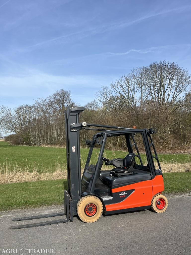 Linde E25L-01 elektrische heftruck triplo sideshift, 3000 tot 4000 kg, Linde, Heftruck, Ophalen of Verzenden