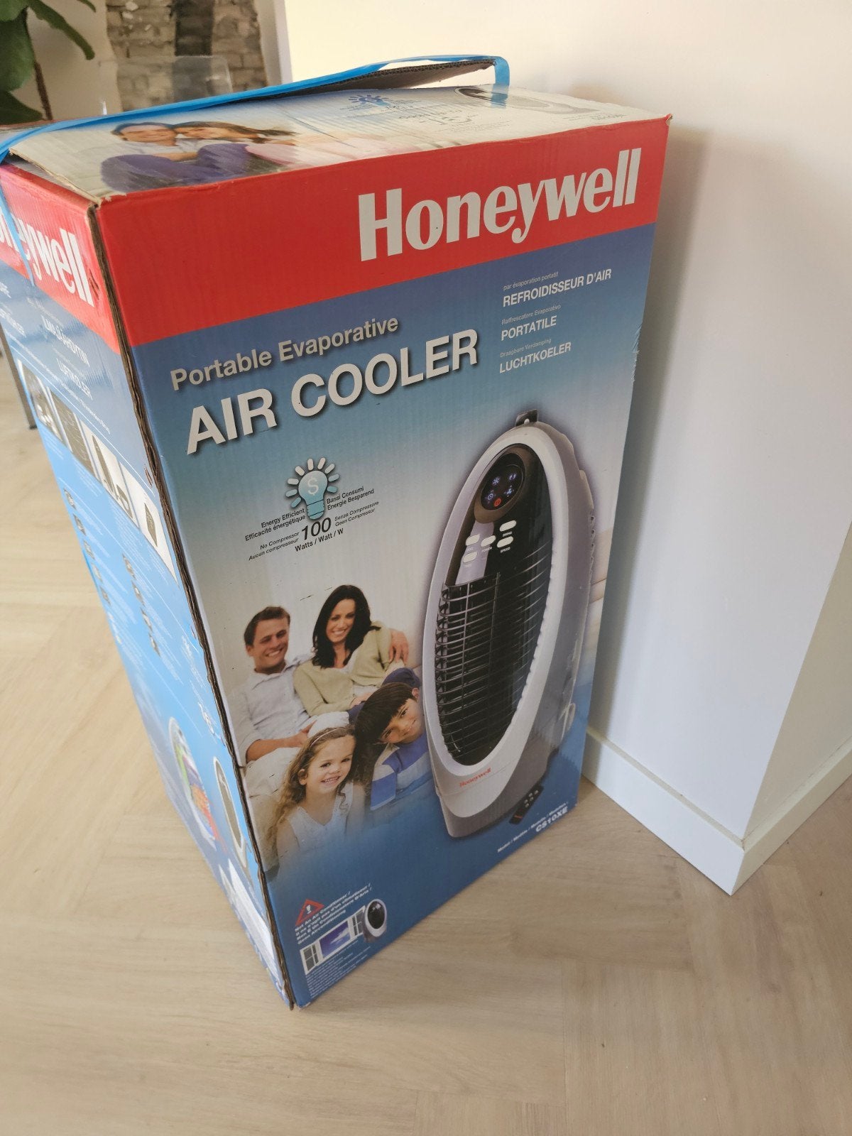 Honeywell Draagbare Luchtkoeler - Nieuw in Doos, Ophalen, Minder dan 60 m³, 3 snelheden of meer, Zo goed als nieuw