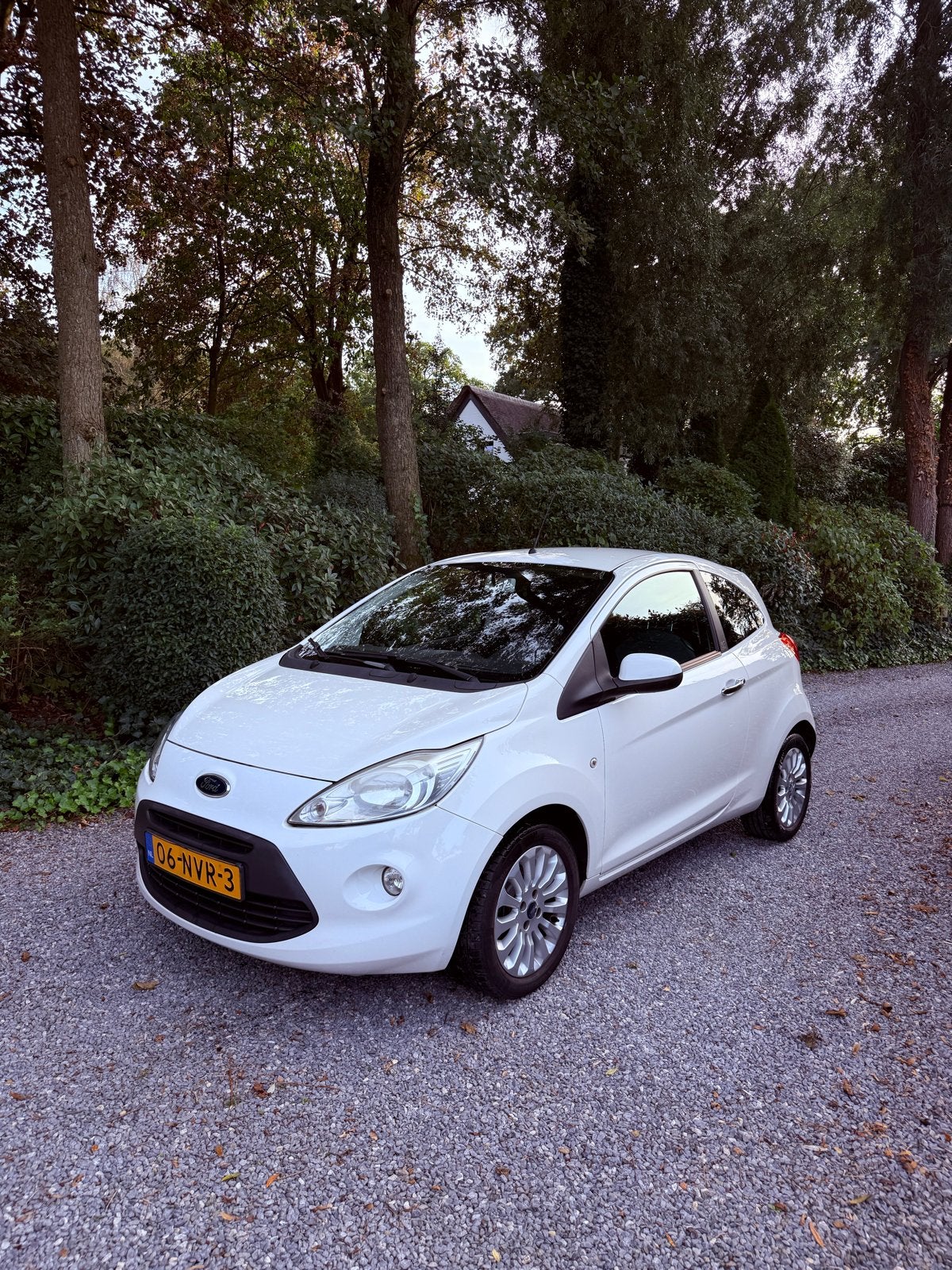 Frisse goed onderhouden Ford KA 1.2 69pk 2010 Wit, Voorwielaandrijving, 1242 cc, 4 cilinders, 4 stoelen