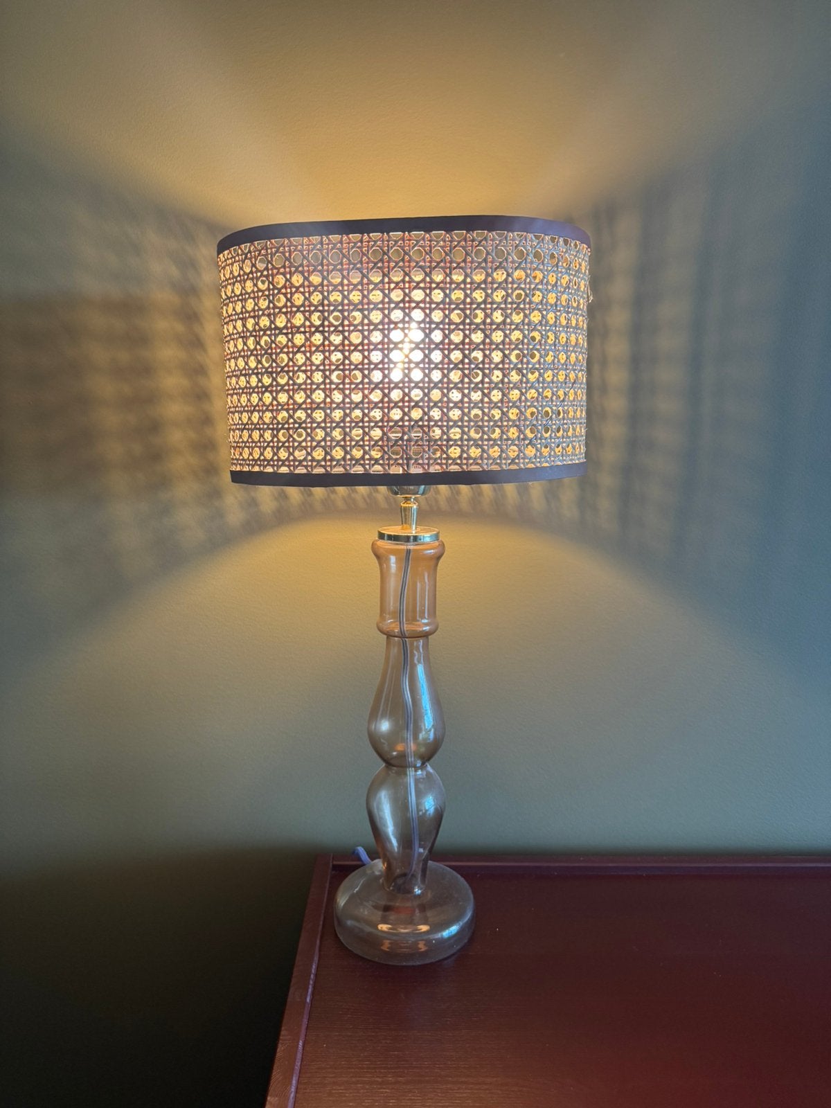 Lampenvoet glas, Ophalen of Verzenden, Zo goed als nieuw, Glas