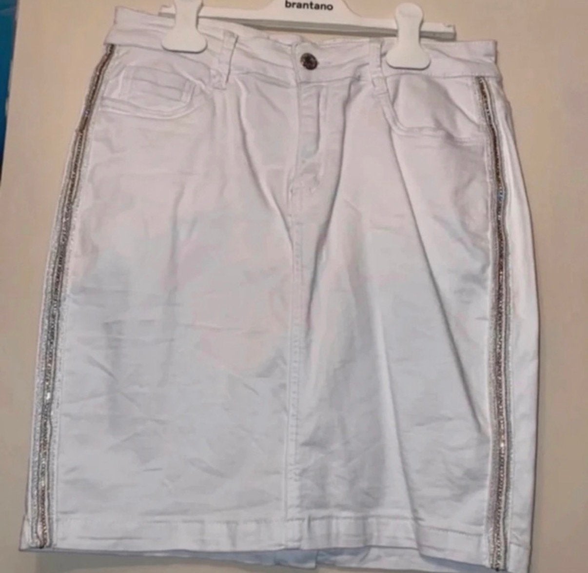 Wit rokej met zilveren bies nieuw maat xl, Wit, Maat 46/48 (XL) of groter, Ophalen of Verzenden, Zo goed als nieuw
