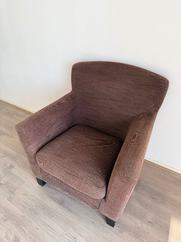 Comfortable brown armchair – neat condition, Ophalen, 75 tot 100 cm, Zo goed als nieuw, Stof