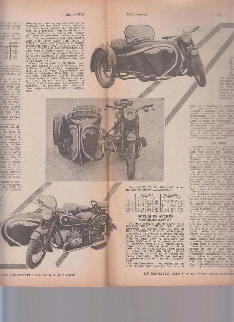 Motorcycle BMW R 51/3 Precision sidecar classic bike, Ophalen of Verzenden, Gelezen
