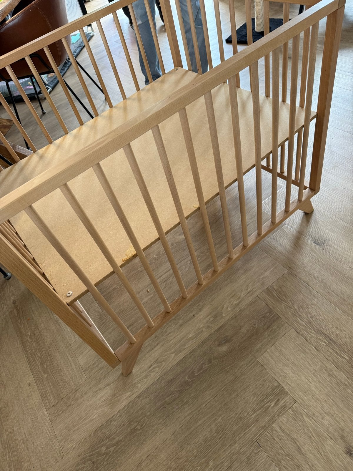Bopita Box Retro - Houten Baby Box, Ophalen, Zo goed als nieuw, Vierkant, In hoogte verstelbaar