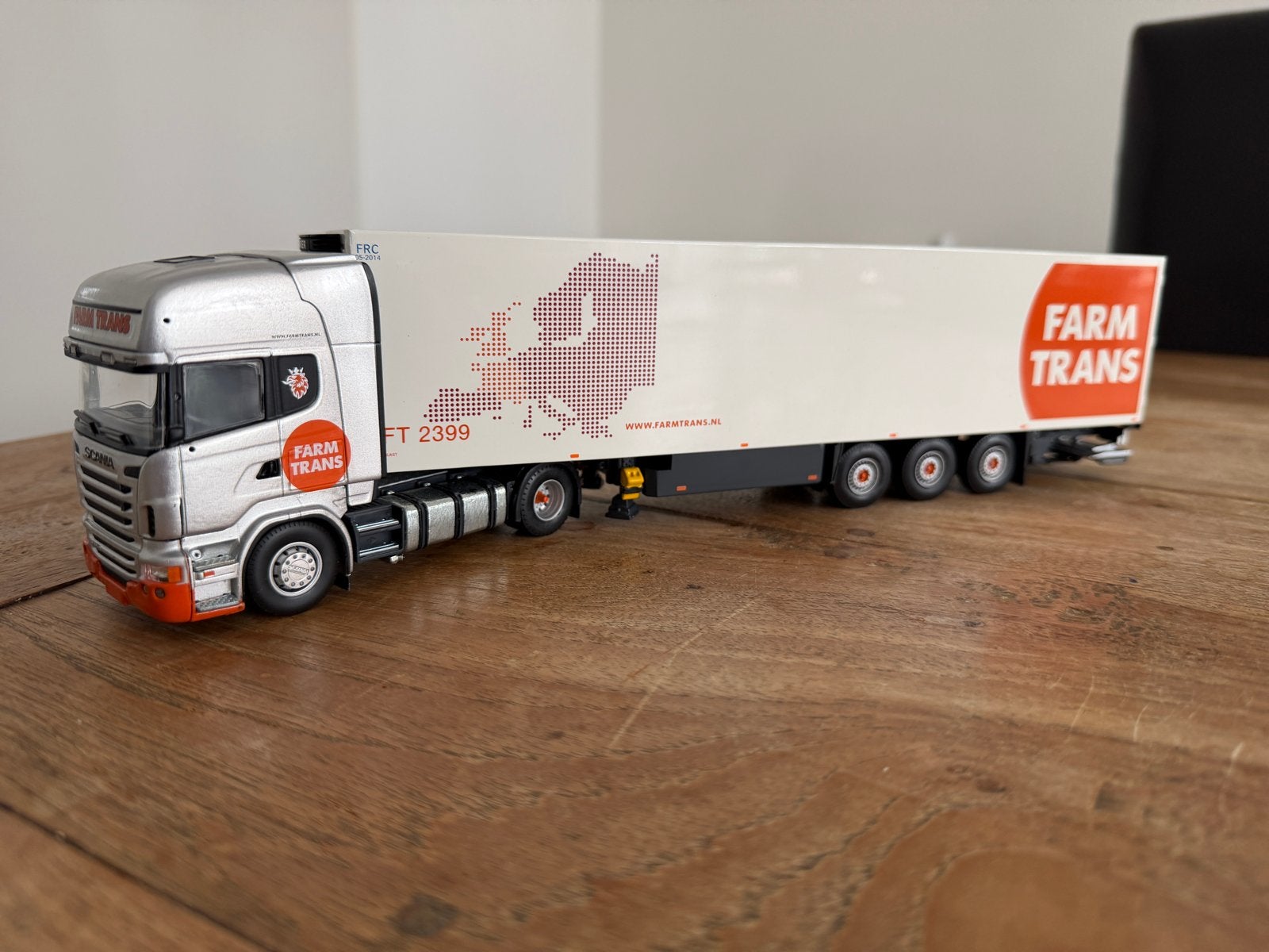 Scania Farm Trans modeltruck in nette staat, Overige merken, 1:32 tot 1:50, Ophalen of Verzenden, Zo goed als nieuw