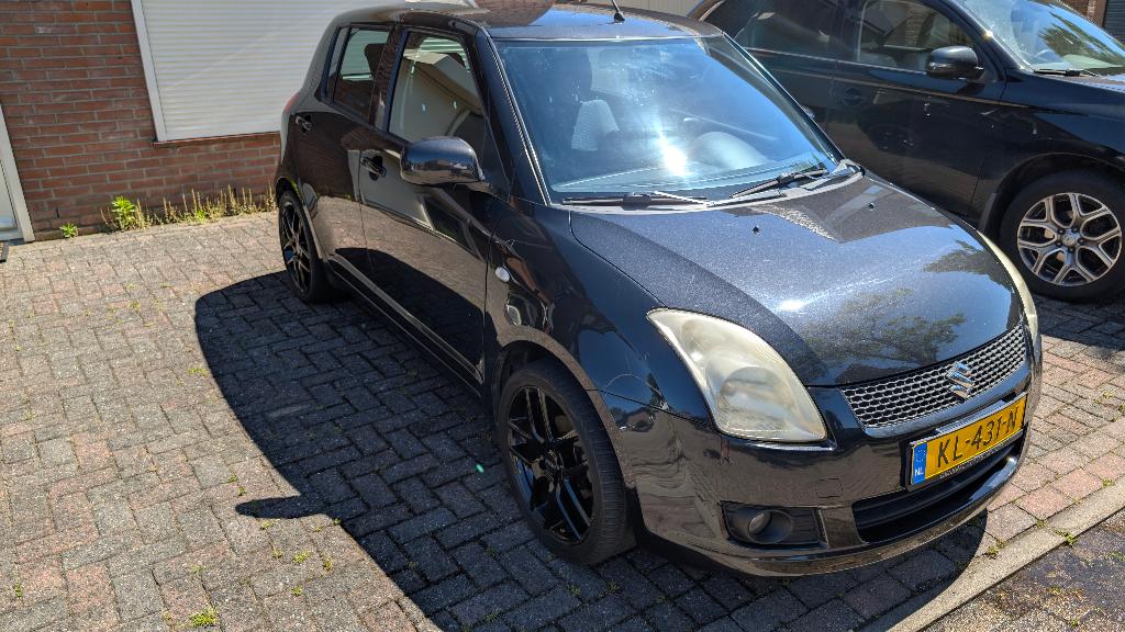Suzuki Swift 1.3 5D 2008 Zwart Airco/Stoelverwarming/Keyless, Auto's, Suzuki, Bedrijf, Swift, Airbags, Airconditioning, Alarm