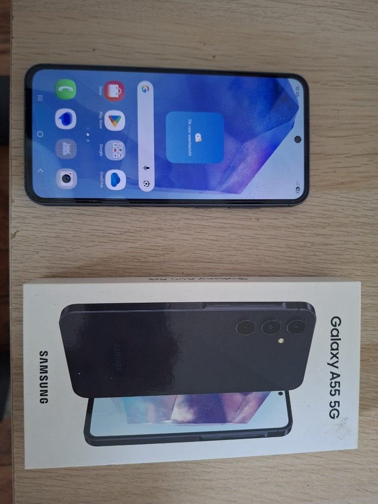 Samsung galaxy A55, Telecommunicatie, Mobiele telefoons | Samsung, Ophalen, Gebruikt, Blauw, Zonder simlock