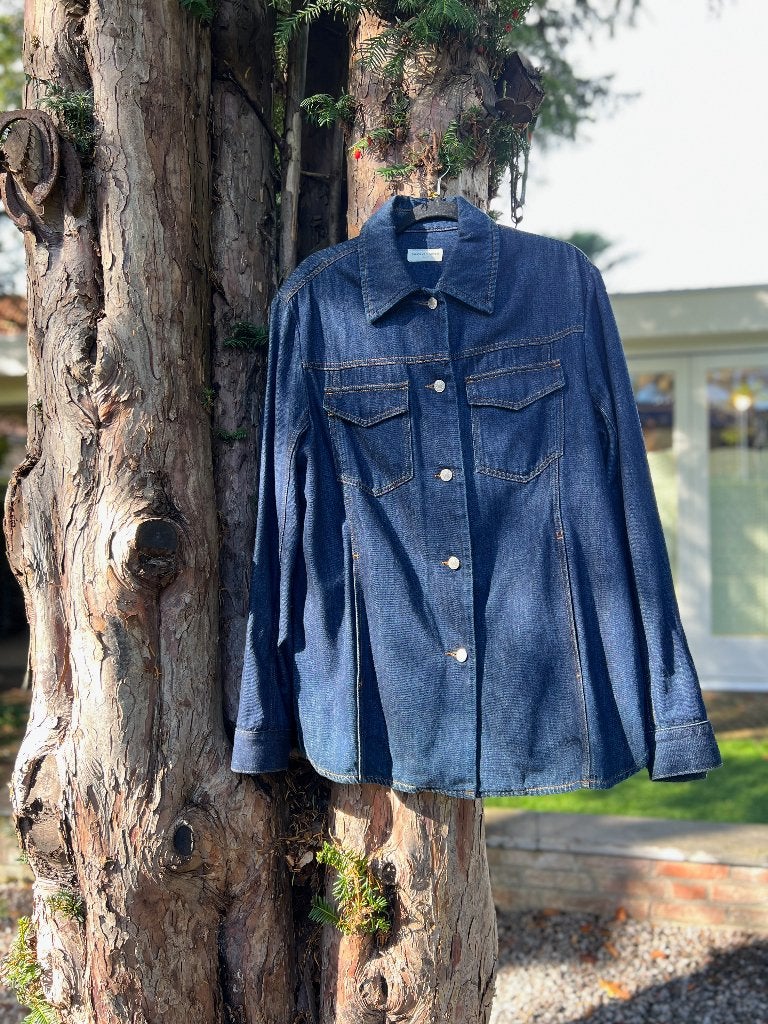 DRIES VAN NOTEN jeansjasje/blouse met zakken mt 42- TIEN, TIEN concepts, -, Blauw, -
